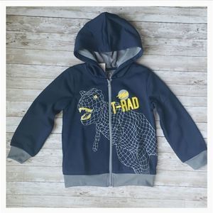 Jem Boys Dinosaur Print Hoodie